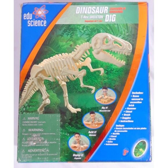 Edu Science Dinosaur Dig T-rex Skeleton - Picture 1 of 2